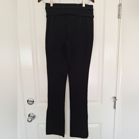ZARA Black Pants  with a side slit at the bottom size S - Picture 4 of 8